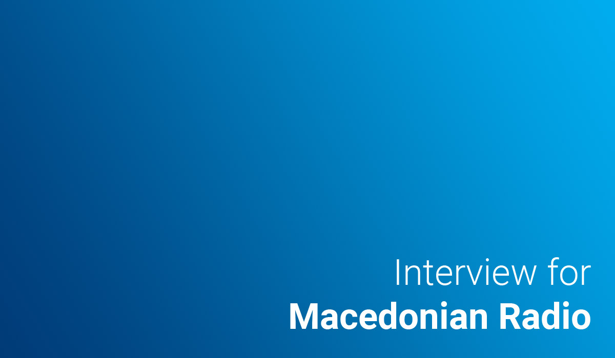 Interview for Macedonian radio